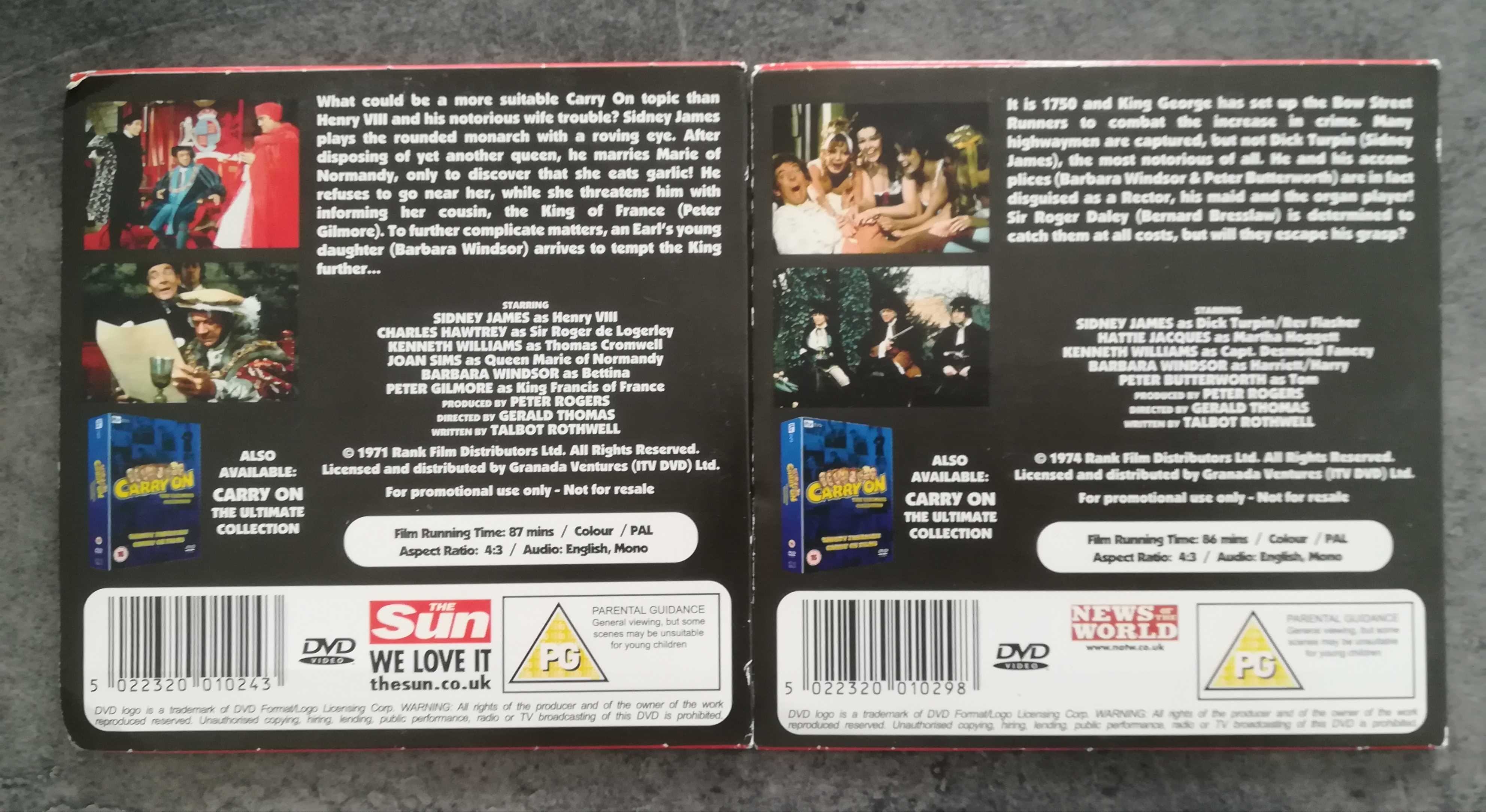 2 DVD Carry on Dick, Henry Do dzieła   komedie angielskie