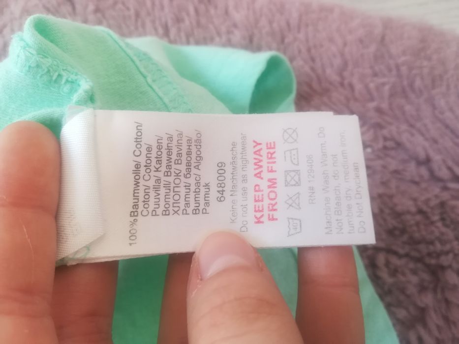 Tunika 135 turkusowa 100% bawełna girls bps