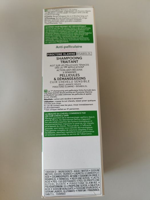 Vichy Dercos Szampon Przeciwłupieżowy Do Skóry Wrażliwej 200ml