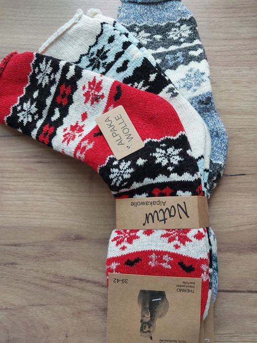 Skarpety damskie wełniane z alpaki