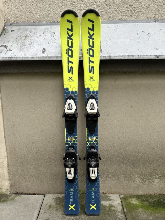 Narty Stockli X Team 110cm + C5 2023 (używane) Indeks 4819