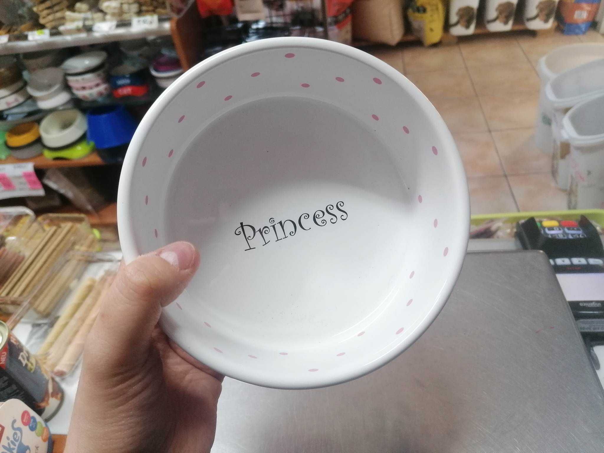 Miska ceramiczna RÓŻOWA + NIEBIESKA
