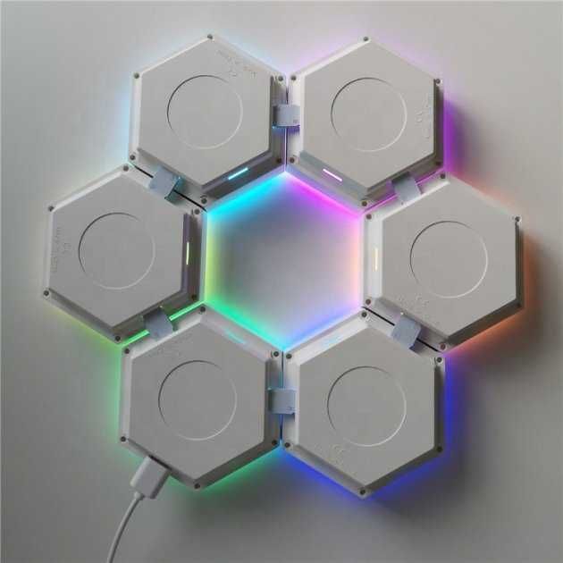 Модульный сенсорный LED светильник на USB с пультом 13 цветов RGB.