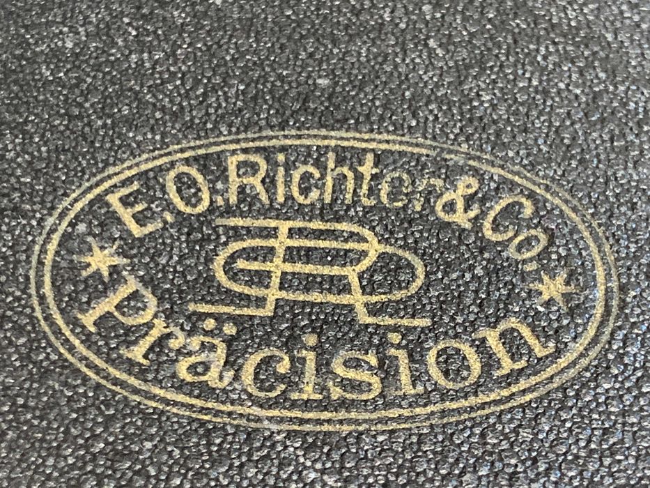 Старинная готовальня клейма Pracision E.O. Richter &Co. Германия