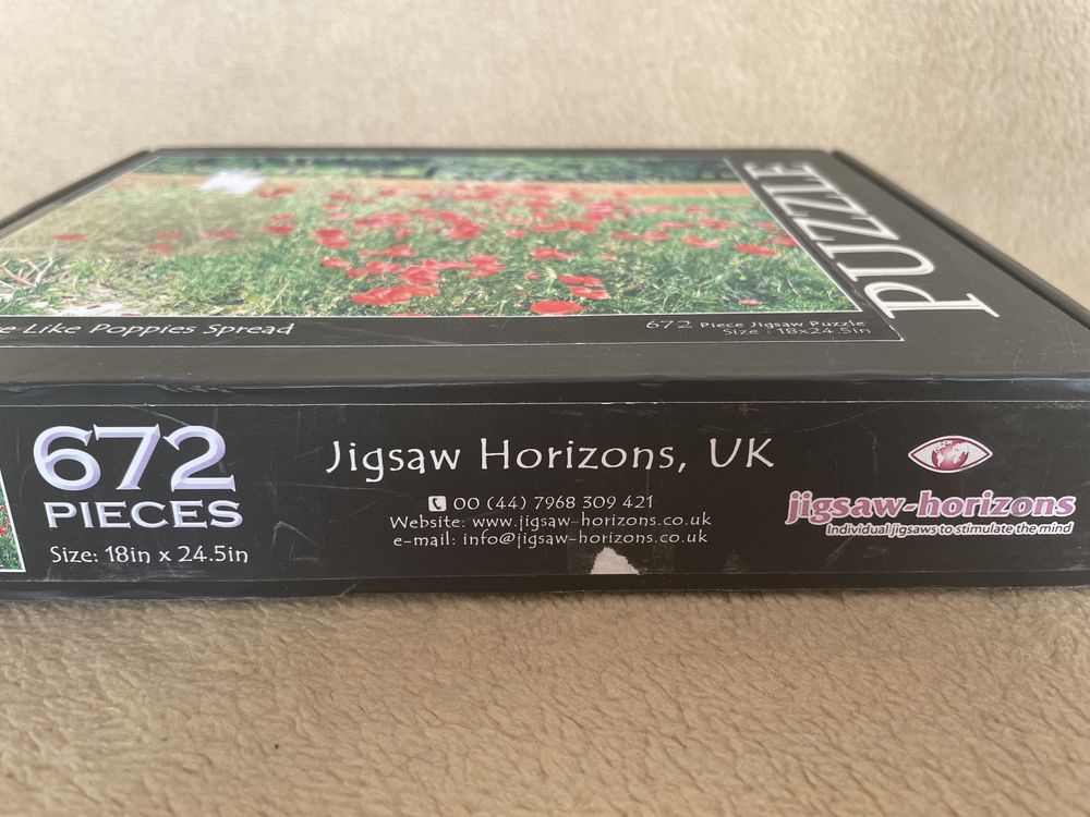 Puzzle Poppies, Maki, kwiaty, 672 (większe niż 500, mniejsze niż 1000)