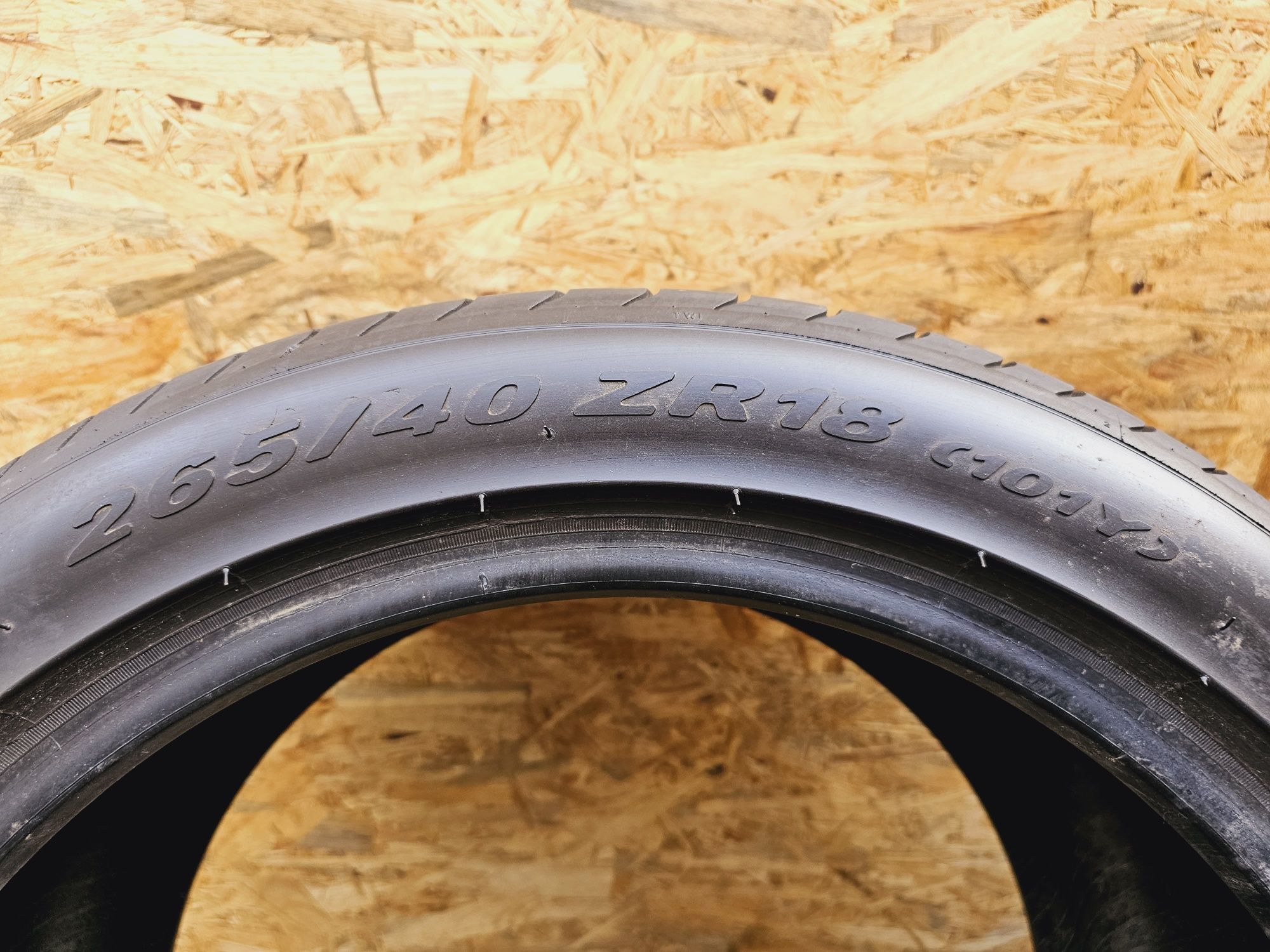 Idealne!!  6,4mm. 265/40 zr18 Pirelli P Zero MO. 1617