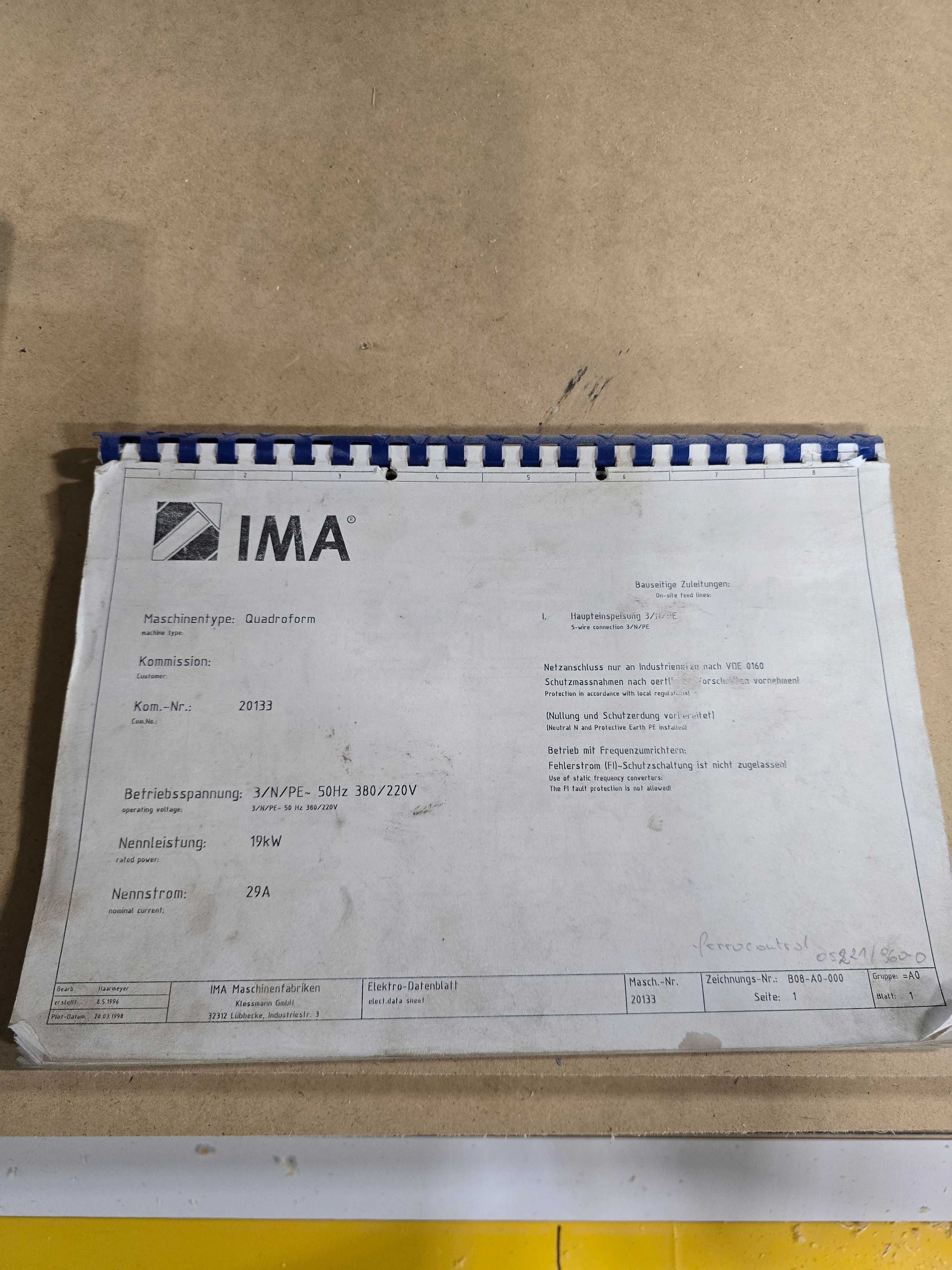 CNC IMA , Bima 100, 1993r