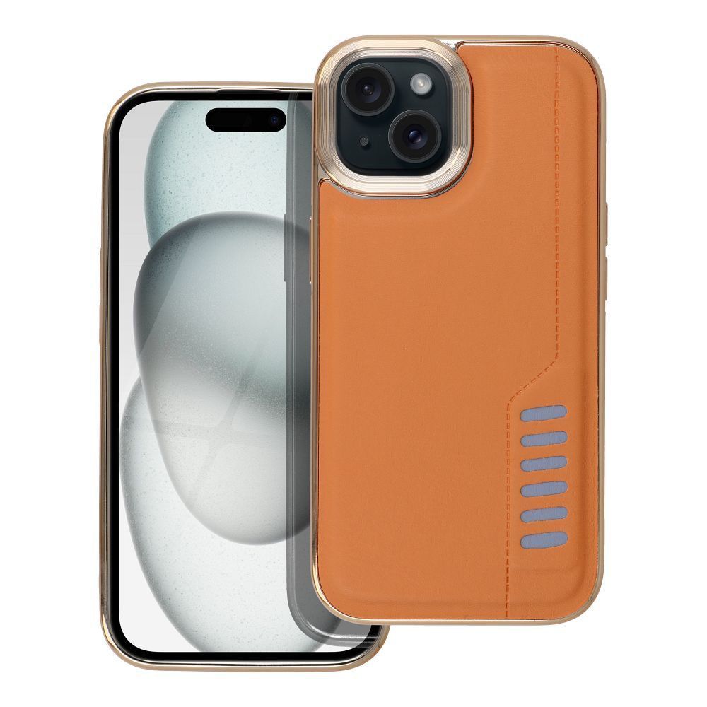 Etui Milano do iPhone 15 Brown