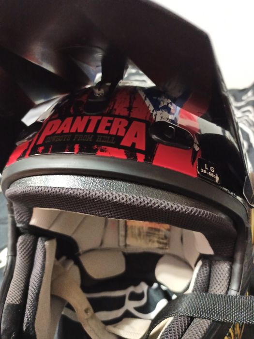 Kask Pantera rockhard cross, enduro, hulajnoga limitowany, unikatowy