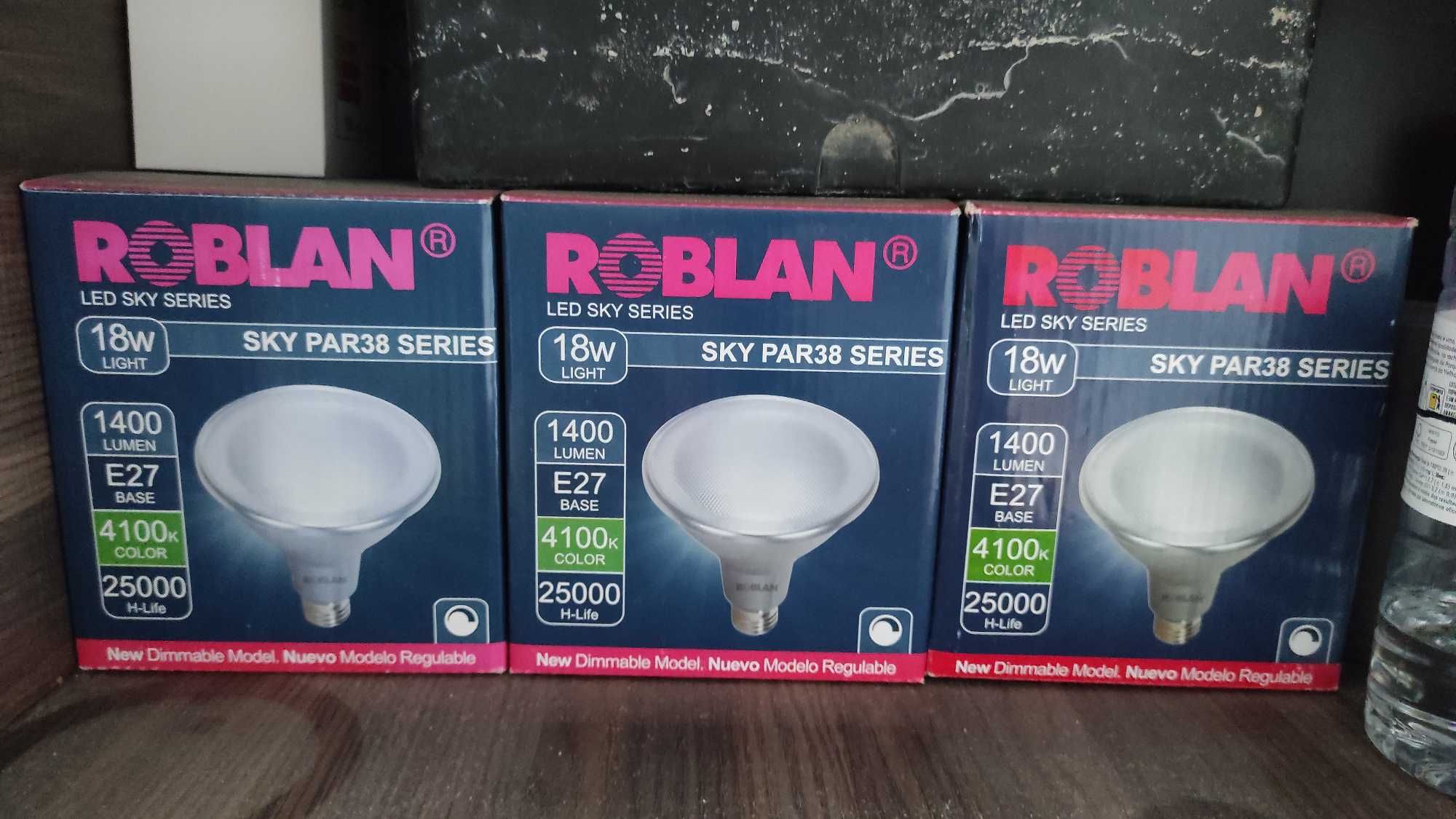 Lampadas Led 18W 4100K E27 Dimáveis- ROBLAN