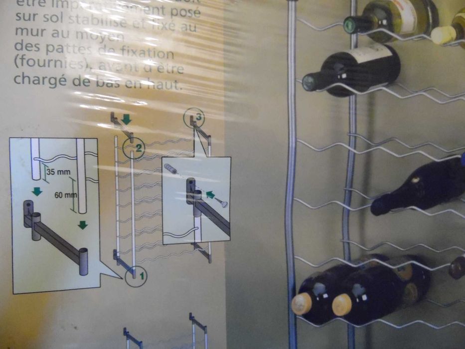 stojak na 48 butelek (wina  wody,,itd )