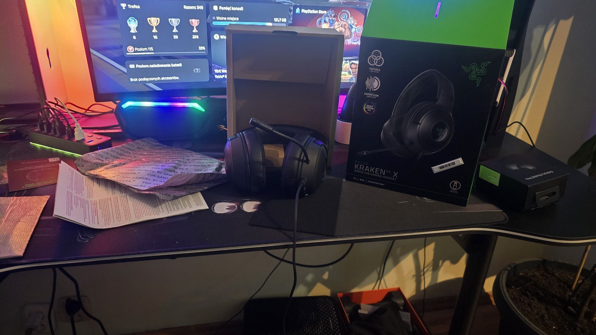 Słuchawki nauszne rayzer kraken  v3 x