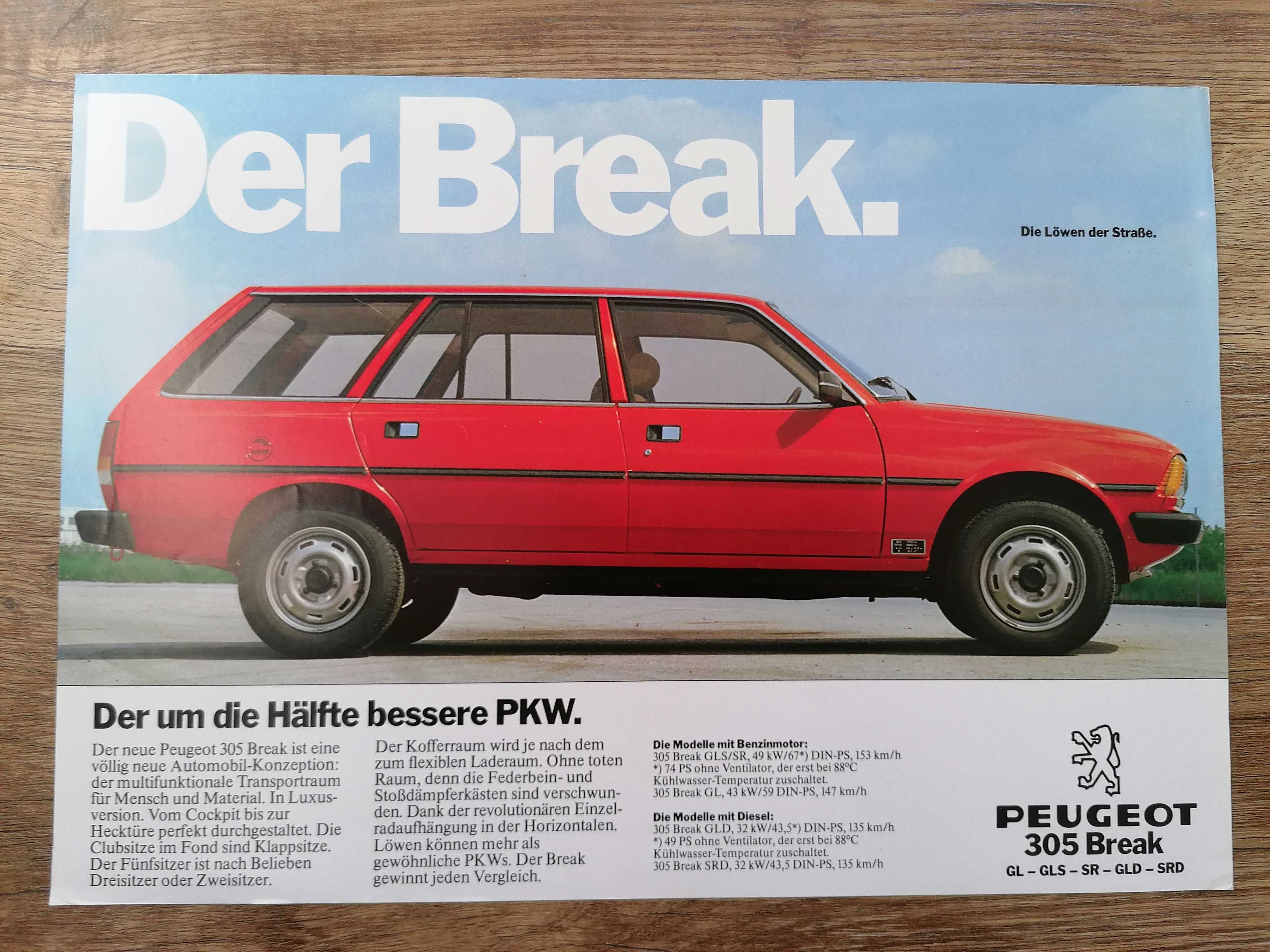 Prospekt Peugeot 305 Break