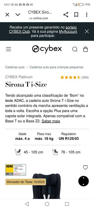 Cadeira auto Grupo I