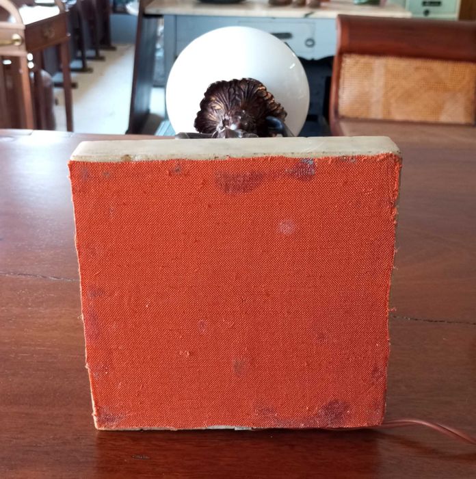 Antigo candeeiro de mesa Arte Nova