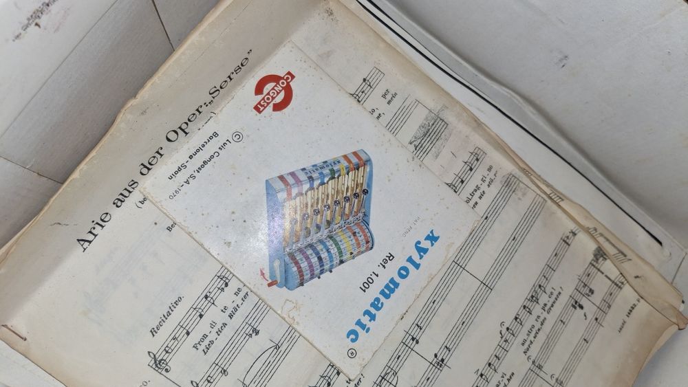 Xylomatic caixa música antiga instrumento musical