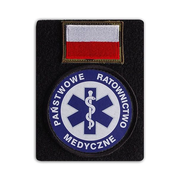 Rzep pętelka na rękaw pod małe emblematy 10 x 13 cm