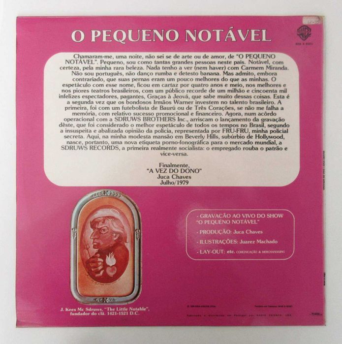 JUCA CHAVES - O Pequeno Notável (Ao Vivo) (LP)