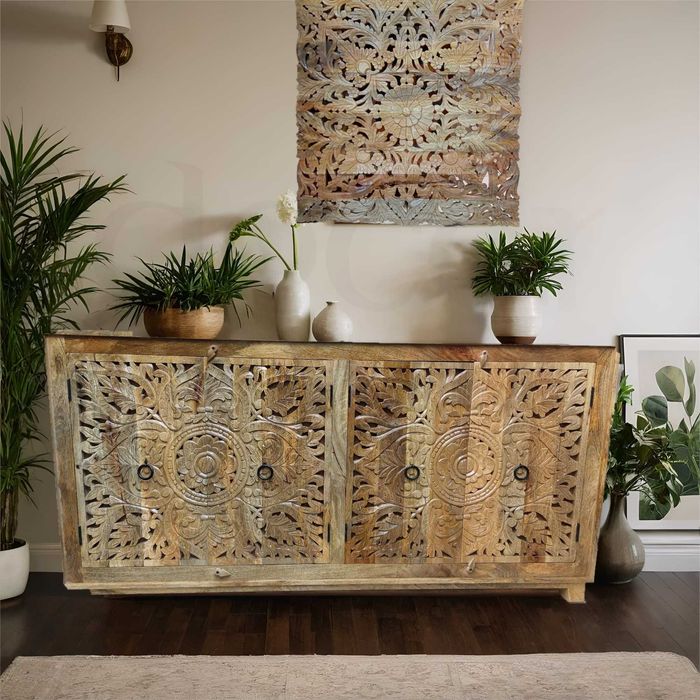Panel dekoracyjny z drewna mango.