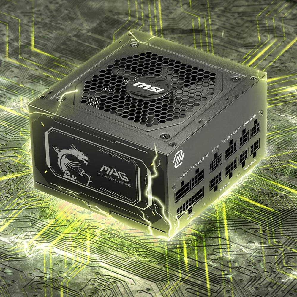 (NOVO)Fonte ATX MSI MAG A850GL PCIE5 II 850W 80 Plus Gold Full Modular