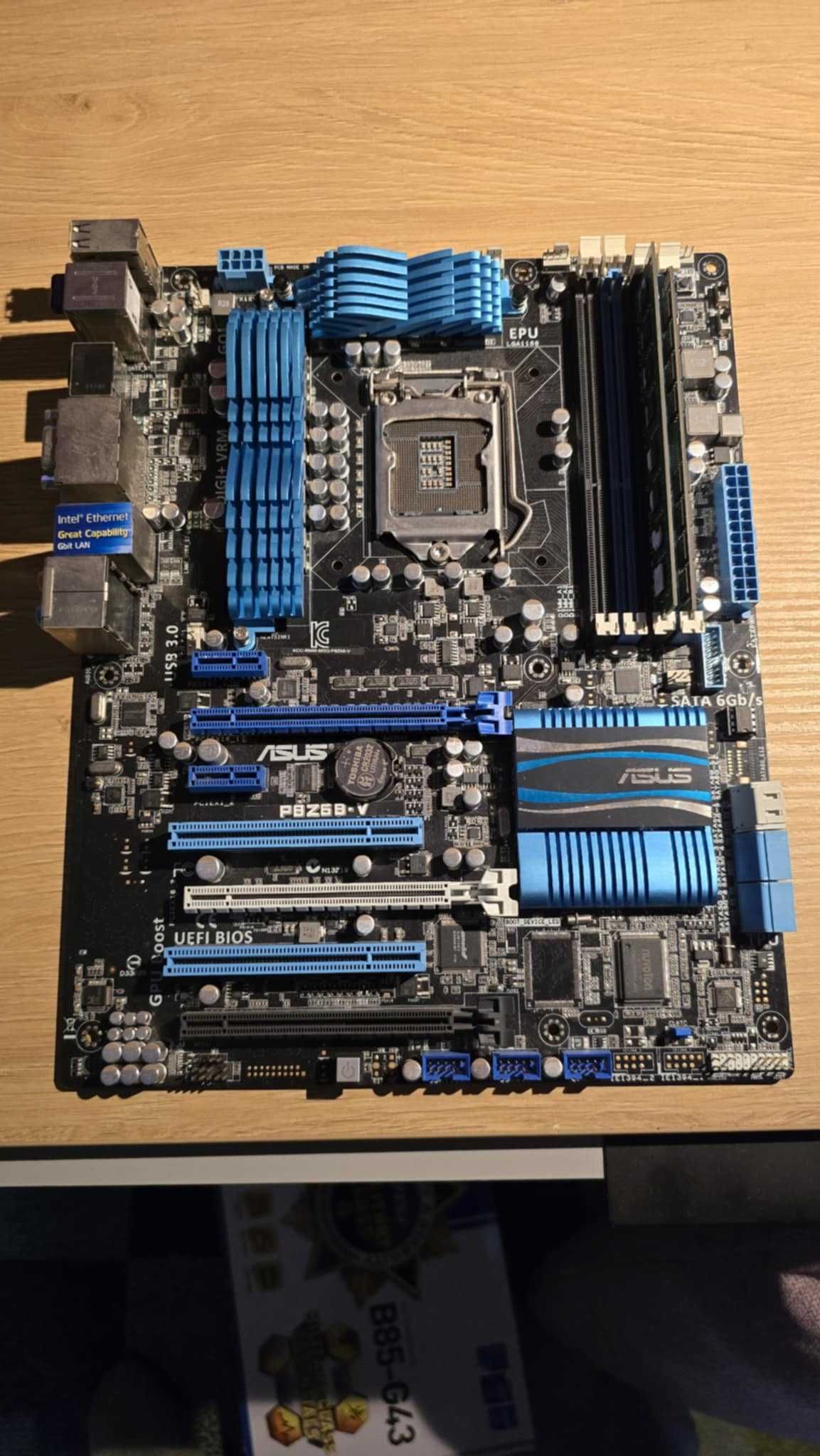 Procesor I7 3770 + Płyta ASUS P8Z68-V + 12gb ram DDR3 + Chłodzenie