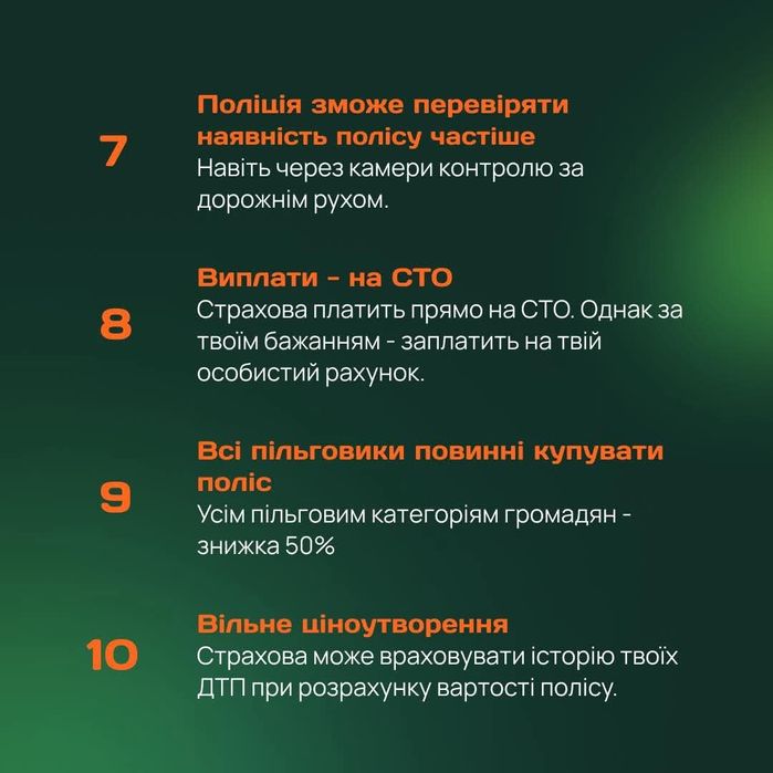 Оформление страховых полюсов, страховка, автоцивілка, автогражданка