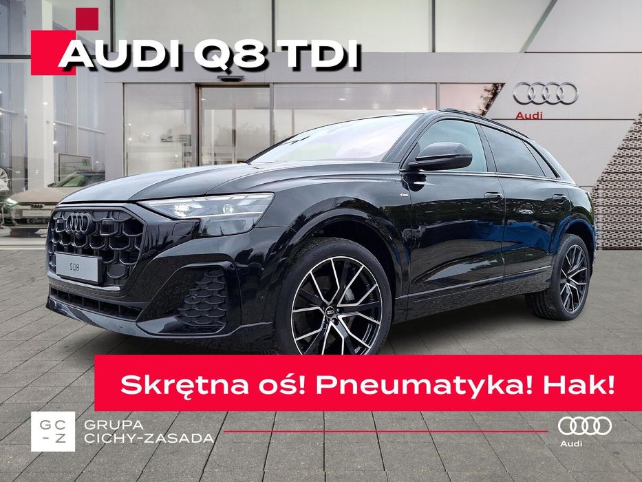 Audi Q8 Q8 TDI Hak! Dach! Skrętna oś! Relingi!