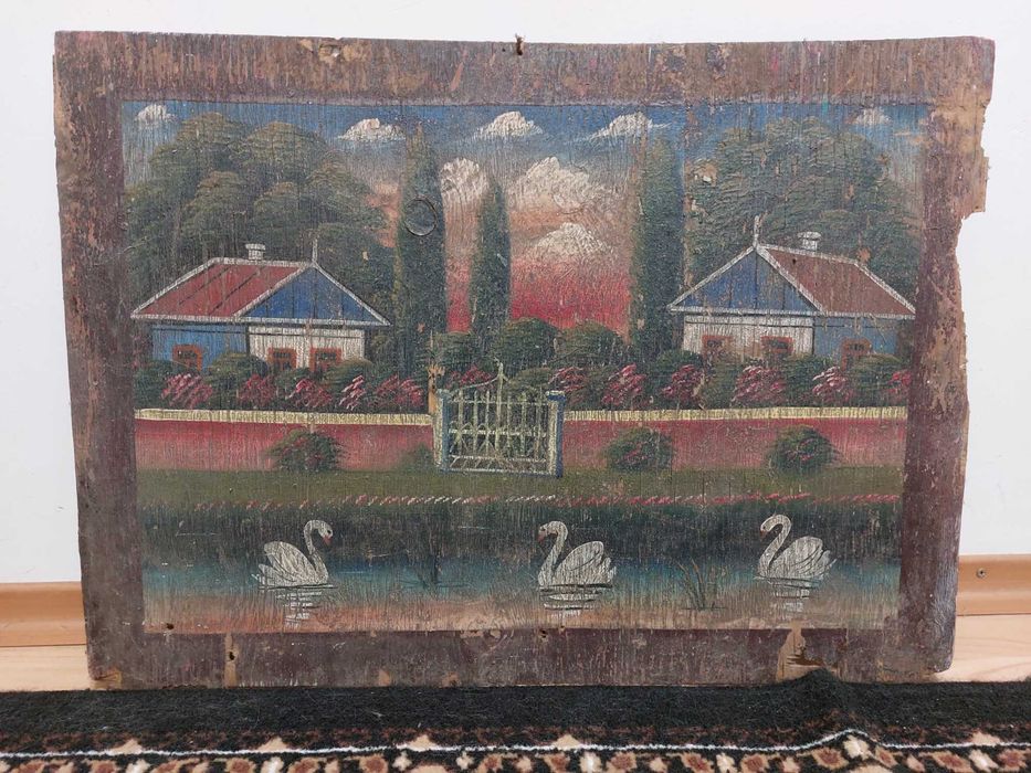 Картина пейзаж холст дерево