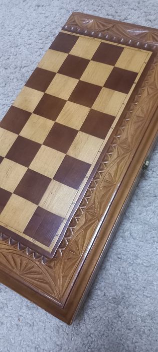 Шахматы , шашки, нарды 3 в 1  50×50 ,ручная работа ,подарочный вариант