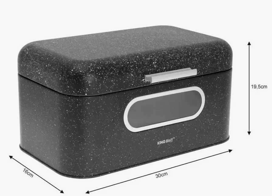 KINGHOFF CHLEBAK STAL marmurek czarny kh-1078