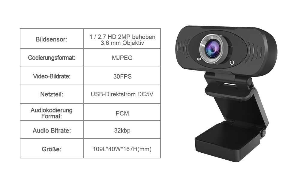 Kamera internetowa 1080p z mikrofonem