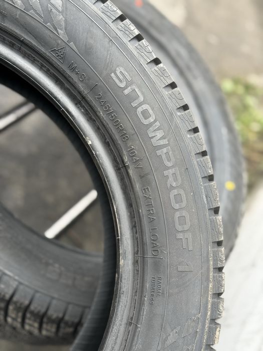 Топова шина‼️Nokian Snowproof 1 104V 245/50 r18 Нова‼️