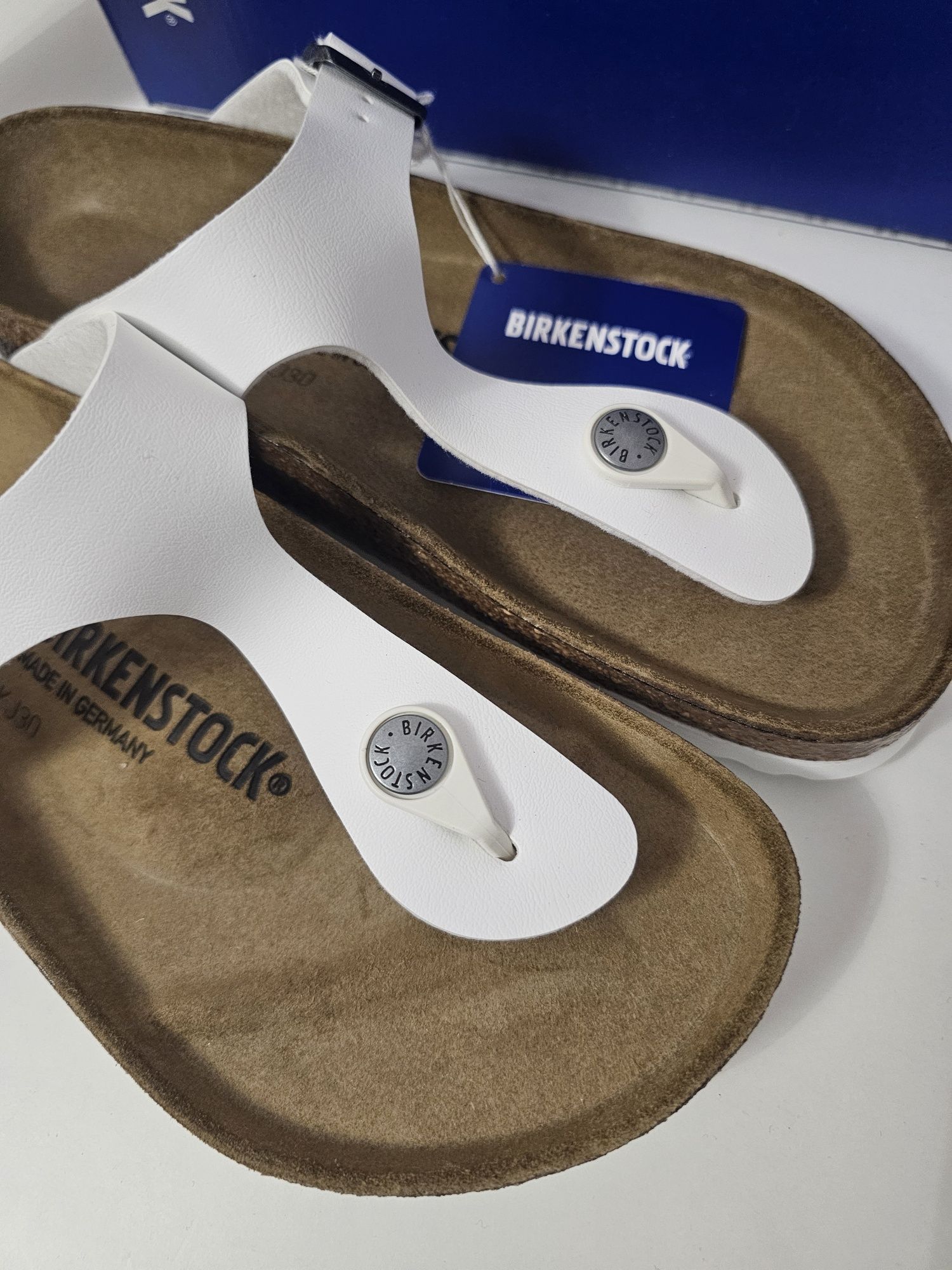 Birkenstock Gizeh japonki białe 37 regular fit