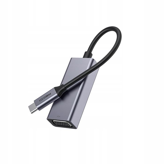 Adapter Przejściówka Hub Z Usb-C Do Vga Full Hd 1080P Recci Do Tv