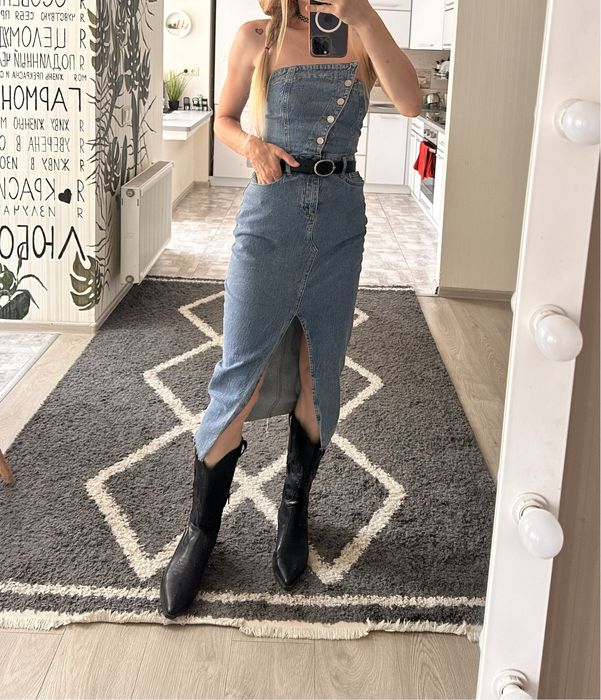 Джинсова сукня. Стильна сукня на літо