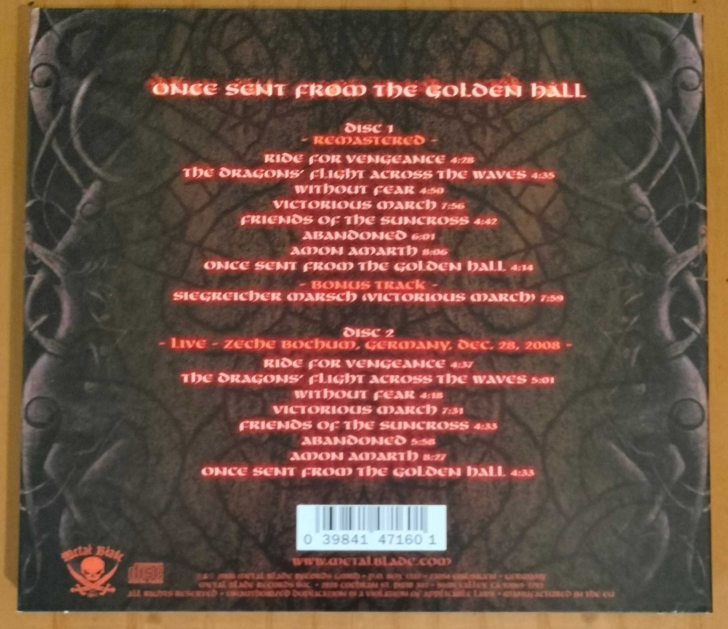 Amon Amarth – Once Sent From The Golden Hall [Digipak Limitado]