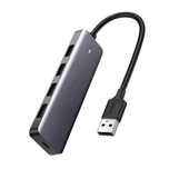 Ugreen HUB USB - 4x USB 3.2 Gen 1 z portem zasilania micro USB szary