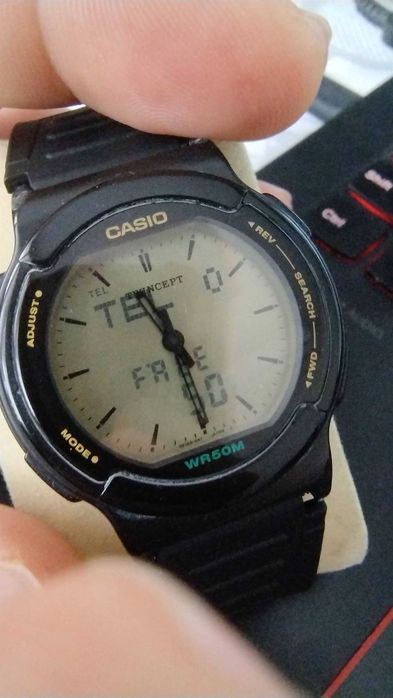 Casio ABX-55 bardzo rzadki zegarek Vintage Twincept lata 90
