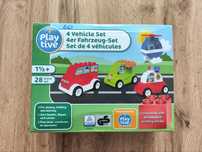 Klocki Playtive 4 samochodziki