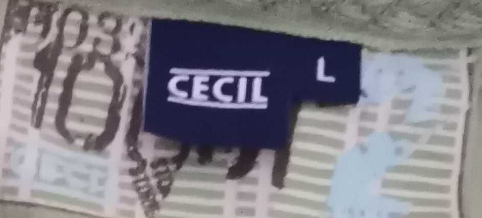 Zielona bluza z kapturem Cecil rozmiar L