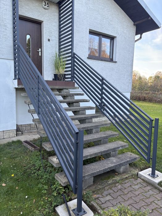 Balustrady, Ogrodzenia, Schody, Podesty stalowe,nierdzewne,aluminiowe
