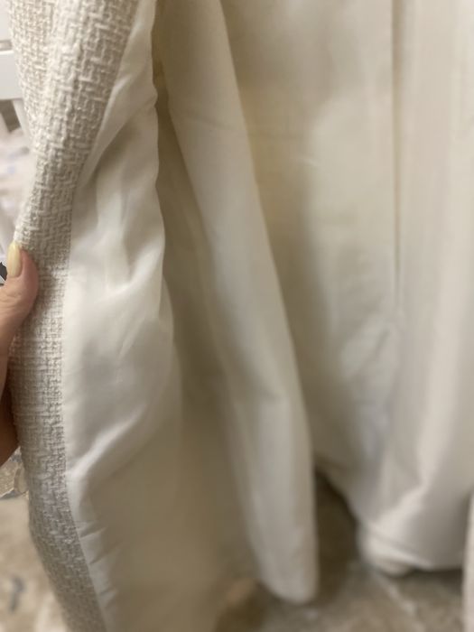 Твідовий молочний піджак F&F • блейзер айворі • розмір М