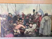Картина маслом козаки пишуть  листа