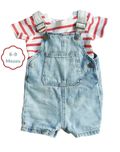 Conjunto Macacão + T-shirt Primark 6-9 meses