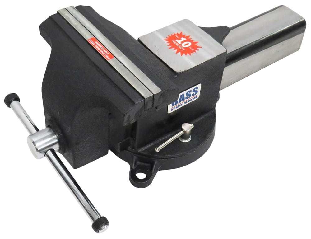 BASS POLSKA Stalowe Imadło Ślusarskie Obrotowe 200mm 8" BP3254