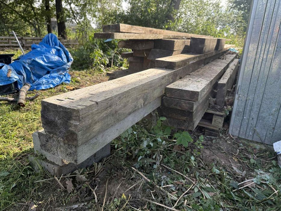 Drewno więżby okazja  pozostałe po budowie legary  łaty Drewno dachowe