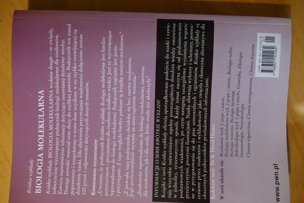 Biologia Molekularna P.C. Turner