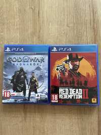 God of War Ragnarok + Red Dead Redemption 2 PS4 PL