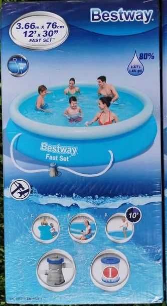 Piscina Bestway (366X76) + Bomba e Filtro e Lonas de Protecção | NOVO