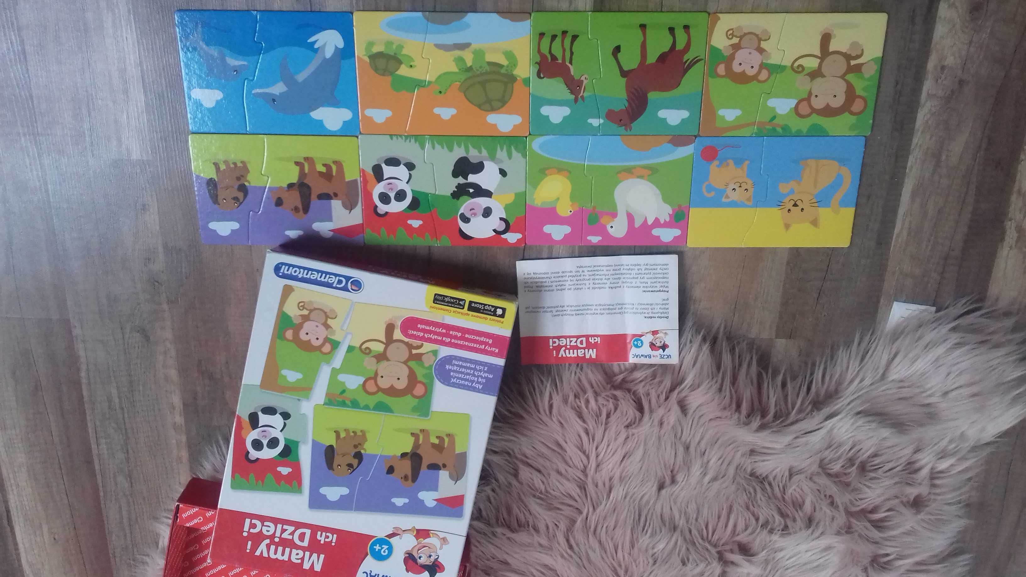 Puzzle Clementoni 2+Mamy i ich dzieci dla maluchów układanka gra jnowa